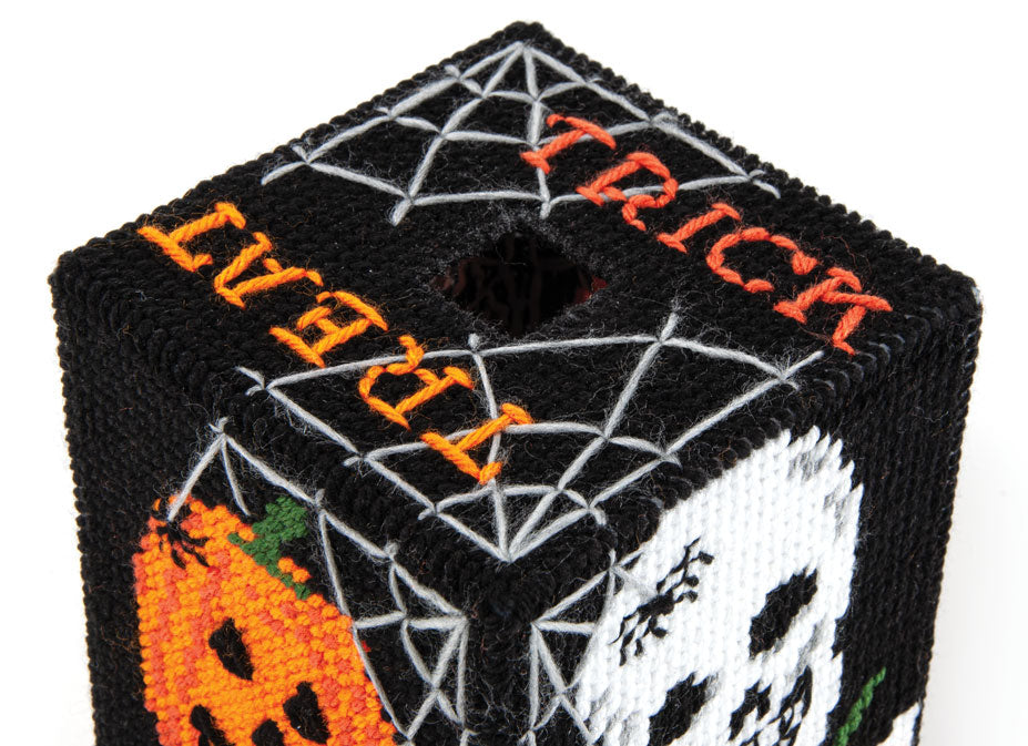 Trick or Treat Tissue Box Cover – Mary Maxim