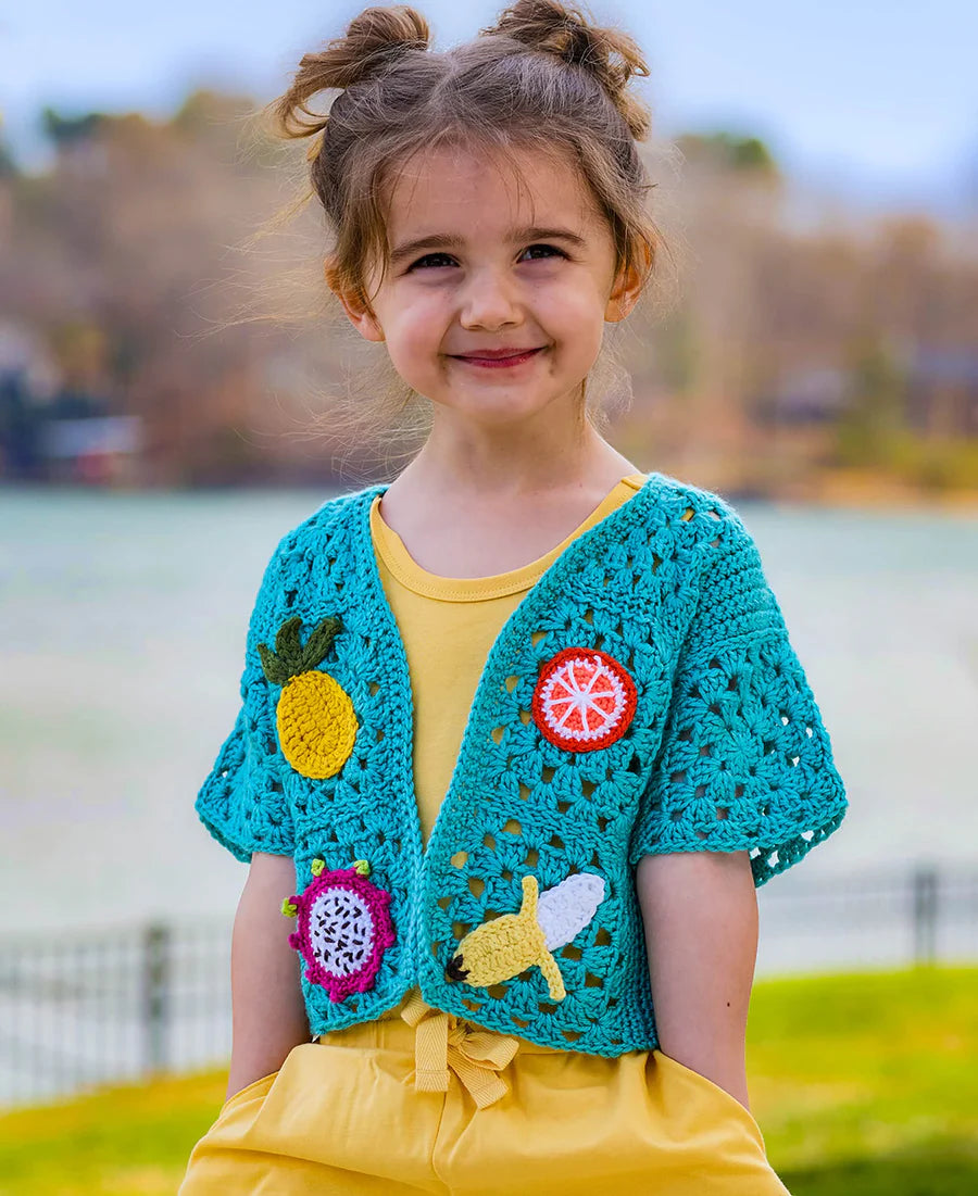 Free Tropical Motif Cardigan Pattern