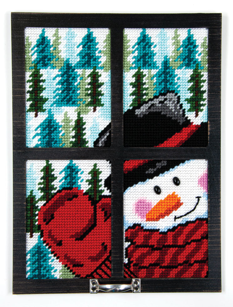 Frosty Greetings Window Frame