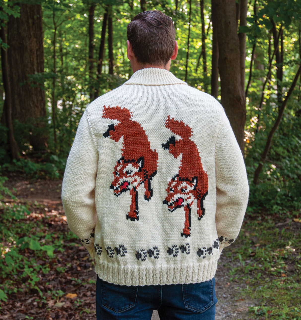Wool Wolf Cardigan | Project Hail Mary Fox Sweater