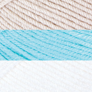 Blanc/Bleu Sarcelle Clair/Cottonwood