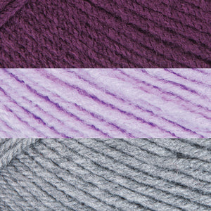 Gris clair/Violet clair/Violet foncé