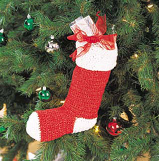 Patrón de crochet de calcetín navideño gratis