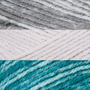 Gris jaspeado/Verde azulado/Algodón