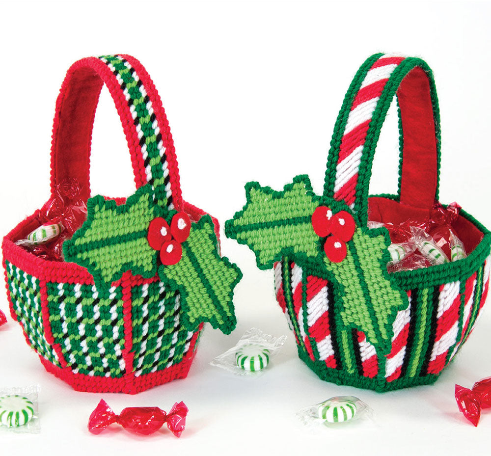 Holiday Baskets Plastic Canvas Kit