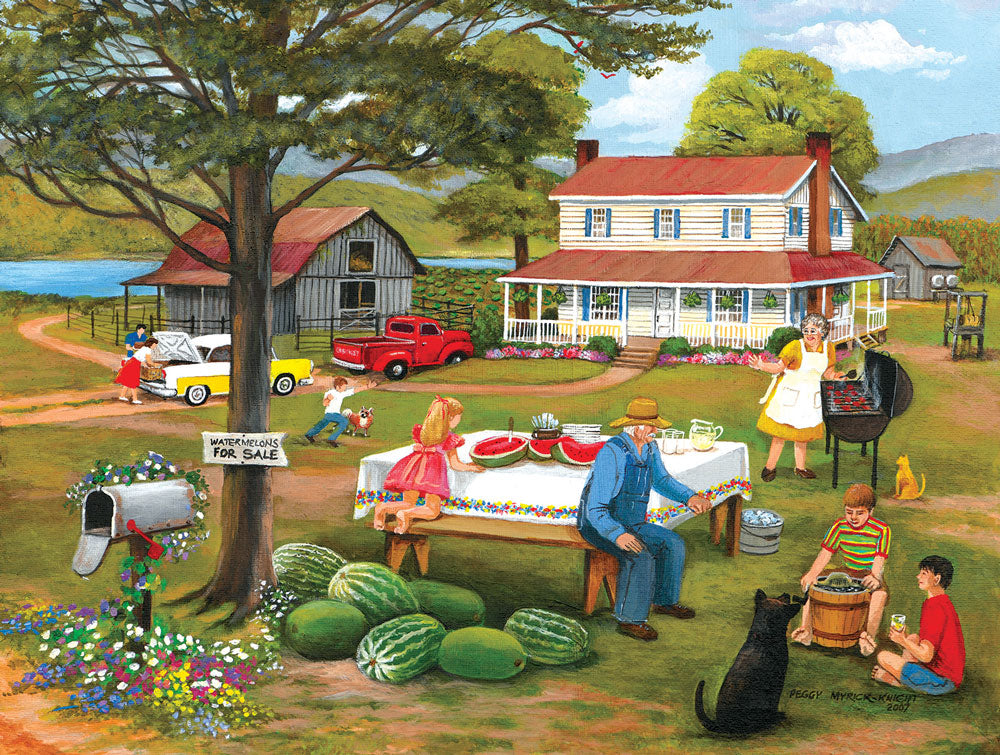 Family Cookout Jigsaw Puzzle