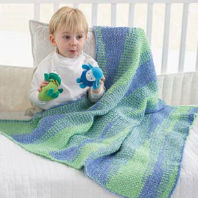 Free Sweet Stripes Baby Blanket Crochet Pattern