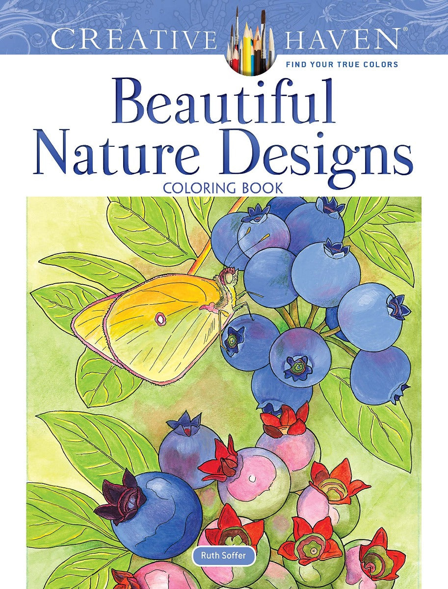 Beautiful Nature Designs Adult Coloring Book