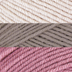 Rose moyen/marron clair/bois de coton