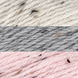 Quartz rose/gris/coton brut