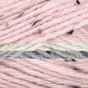 Quartz rose/gris/coton brut