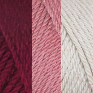 Rojo intenso/Rosa del desierto/Algodón