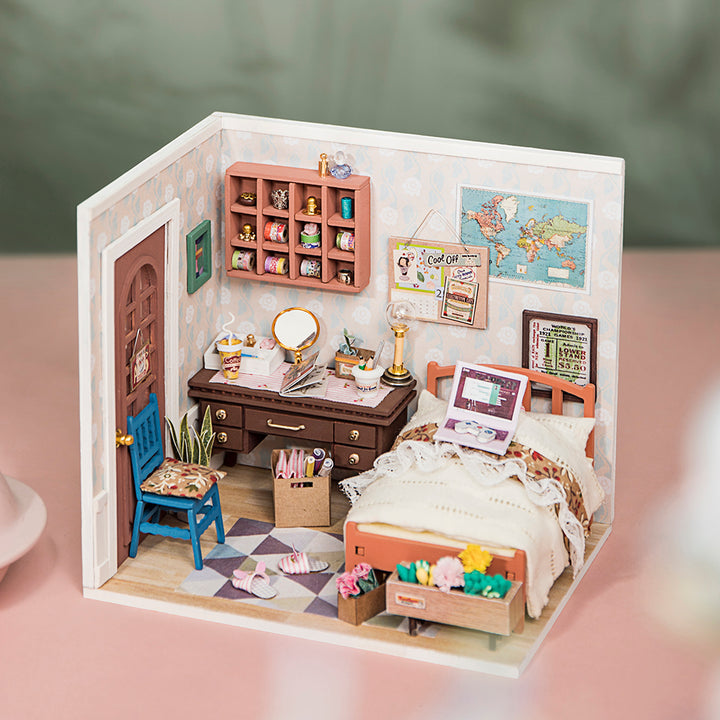 Anne's Bedroom Miniature Wooden House Kit