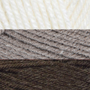 Chêne foncé/vison/crème