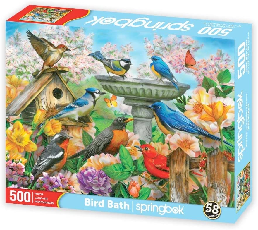 Bird Bath Jigsaw Puzzle