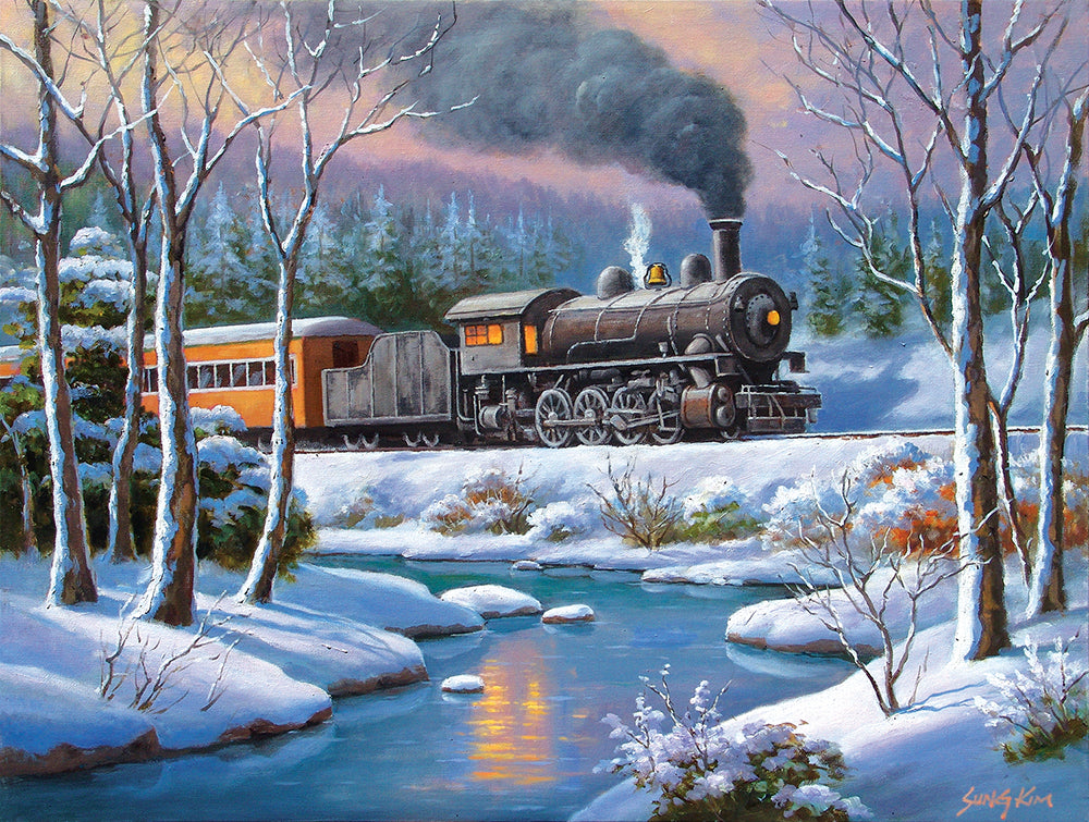 Winter Forest Express Jigsaw Puzzle