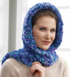Free Hooded Scarf Wrap Knit Pattern – Mary Maxim