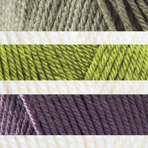 Crème/Prune/Vert Printemps/Épicéa