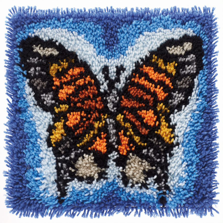 Butterfly Papillon Latch Hook Rug Kit