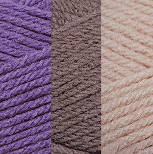 Amatista/Marrón cálido/Taupe suave