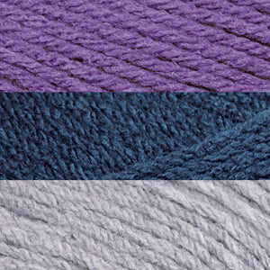 Améthyste/Azur foncé/Gris clair