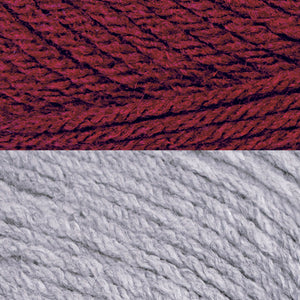 Gris clair/vin rouge