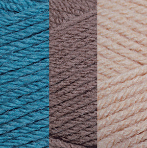 Aguamarina/Marrón cálido/Topo suave