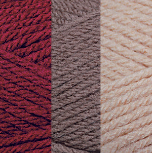 Vino tinto/Marrón cálido/Topo suave