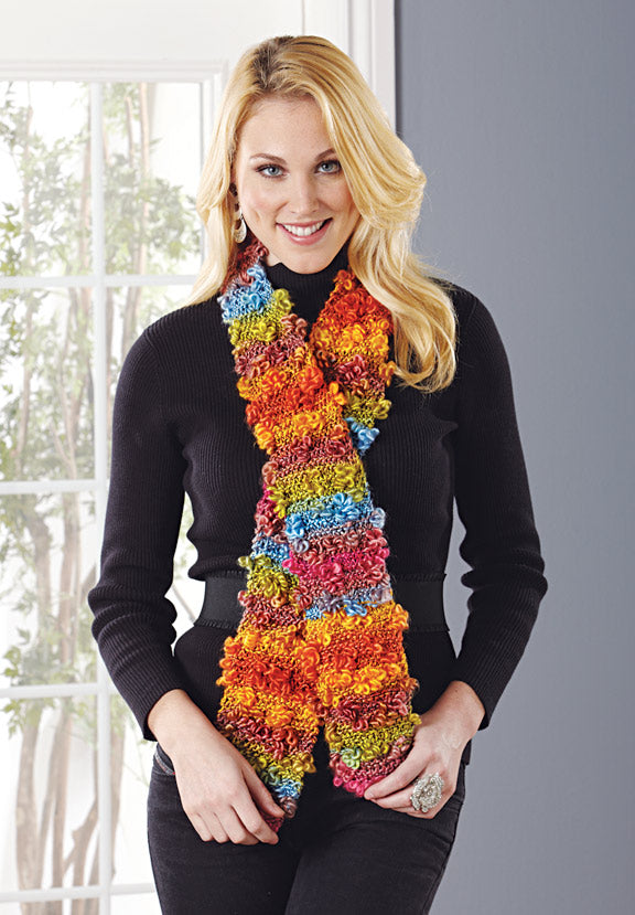 Free Knit Flower Scarf Pattern – Mary Maxim