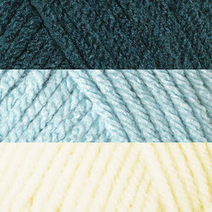 Azul oscuro/Azur claro/Natural