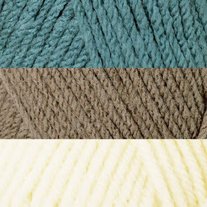 Verde azulado/Marrón cálido/Natural