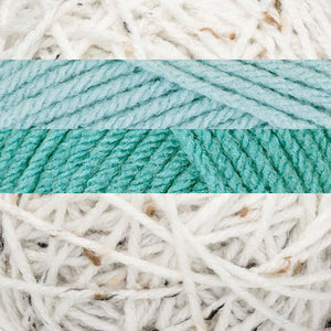 Light Aqua/Aqua/Aran Irish Tweed