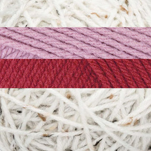 Dusty Rose/Red Wine/Aran Irish Tweed