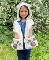 Paw Prints Hooded Scarf
