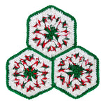 Falda rústica del árbol del copo de nieve