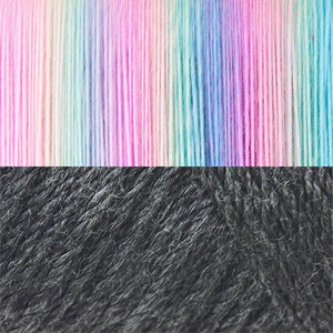 Rainbow/Dark Charcoal