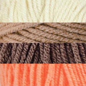 Coral/Aran/Taupe/Pecan