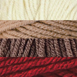 Burgundy/Aran/Taupe/Pecan