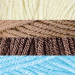 Light Blue/Aran/Taupe/Pecan