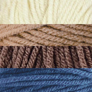 Azure/Aran/Taupe/Pecan