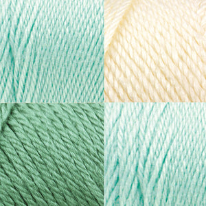 Verde suave/Salvia/Blanco