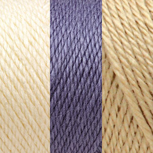 Azul lavanda/Hueso/Blanco crudo