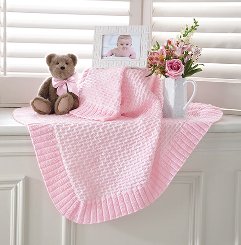 Textured Baby Blanket – Mary Maxim