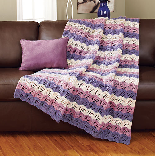 Lace Ripple Throw – Mary Maxim