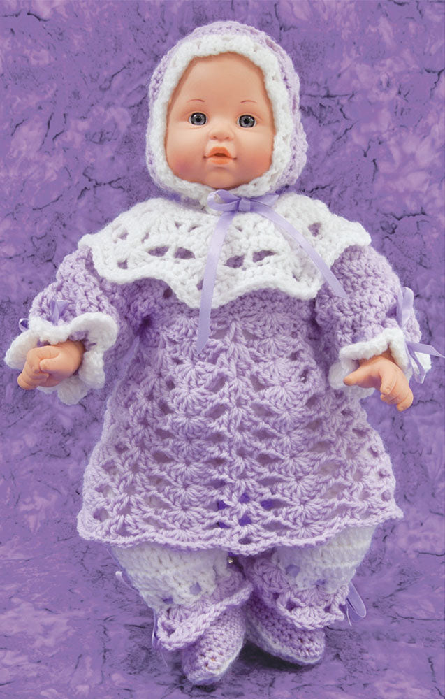 crochet doll dresses free patterns Lizzy Doll Outfit Pattern