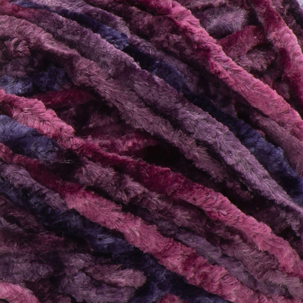 Bernat Crushed Velvet Yarn, Potent Purple
