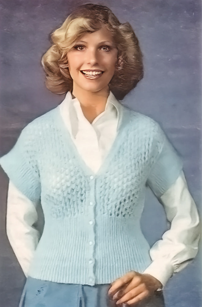 Ladies' Cap Sleeve Cardigan Pattern – Mary Maxim