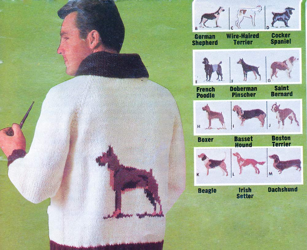 Man's Best Friend Cardigan Pattern – Mary Maxim