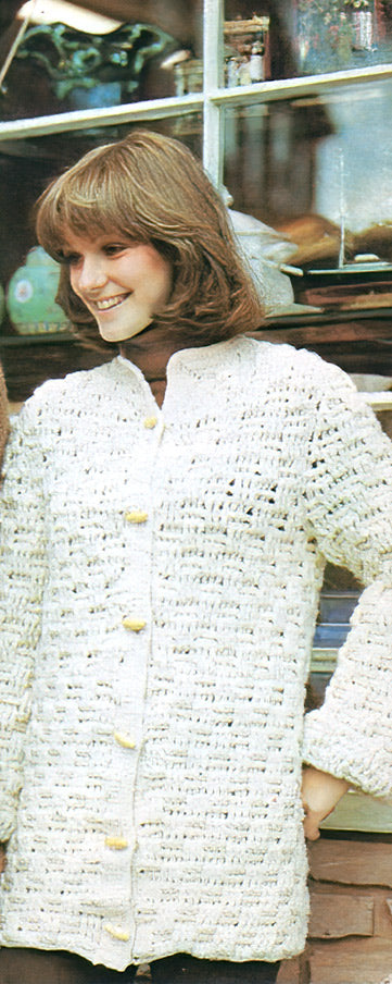Textured Crochet Jacket Pattern