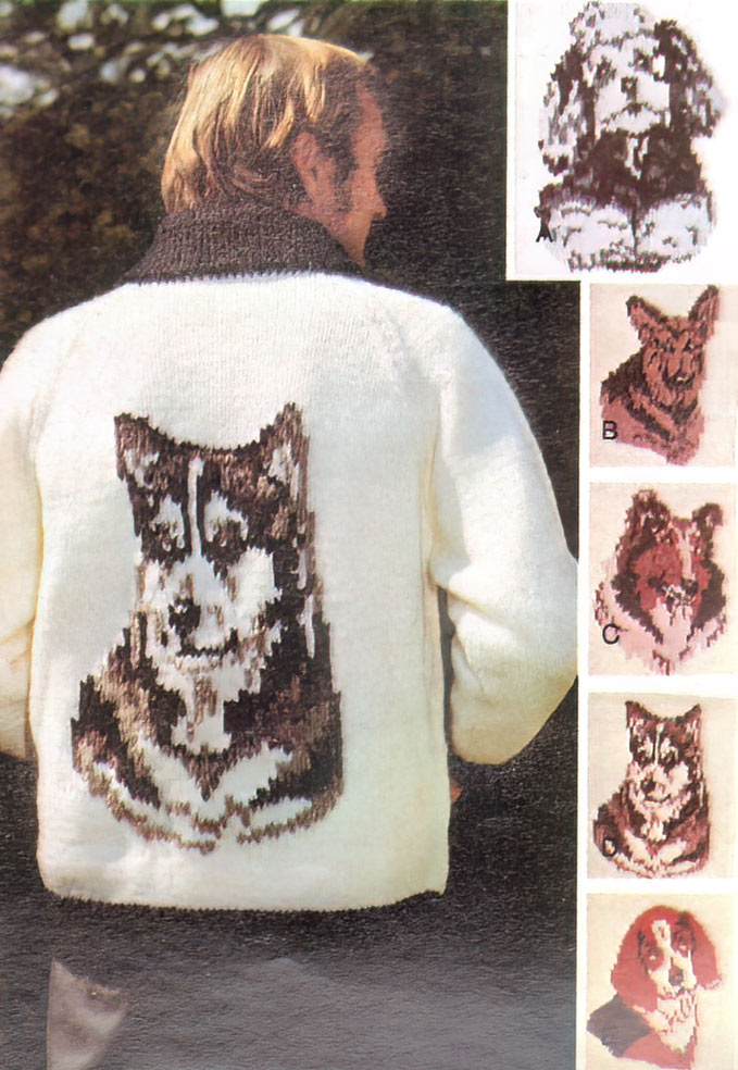 ニット/セーター vintage dog knit Camphor wood セーター ニット low gauge reversible dog sweater